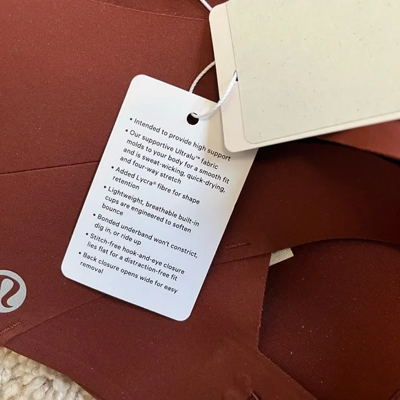 Lululemon Enlite Bra Weave 32D Date Brown - Picture 7 of 7